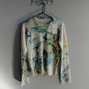 Zadig & Voltaire Splash Print Cashmere Sweater